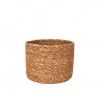 Cesto Vime Seagrass Cnica Castanho 19X12cm
