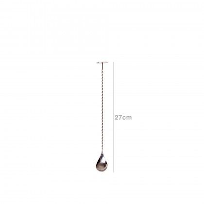 Colher Gin Inox Prateado 27cm