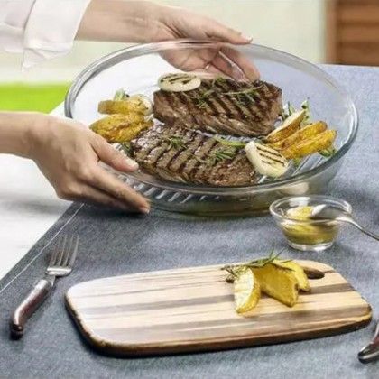 Assadeira Borcam Grill Redondo 3000ml 32X5cm