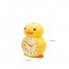 Despertador Anal�gico Infantil Donald Pl�stico Amarelo 13X16X10cm