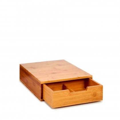 Porta Cpsulas Caf Bambu 30X30X10cm