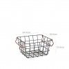 Cesto Metal com Asas Retangular 31.5X22.5X14cm
