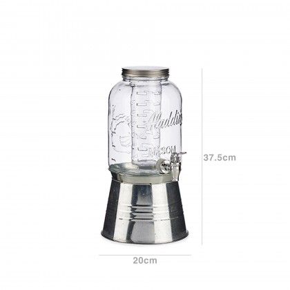 Dispensador Vidro com Suporte 3800ml 20X37.5cm
