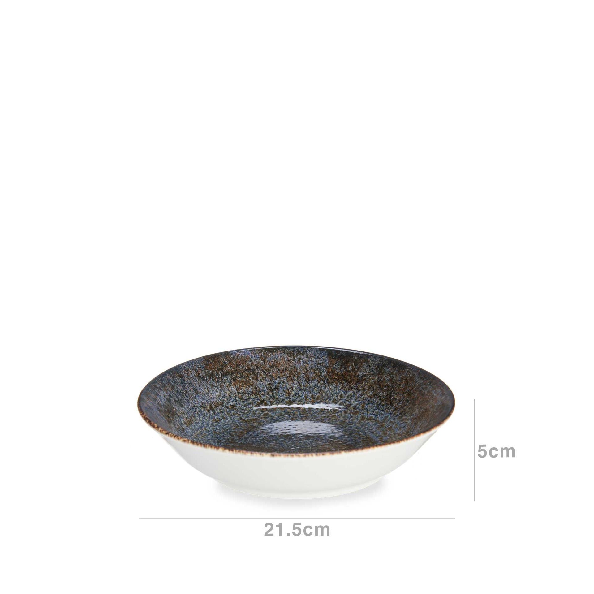 Prato Fundo Vessia Azul 21.5X5cm