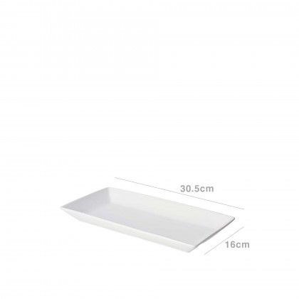 Travessa Porcelana Rectangular 30.5X16X3cm