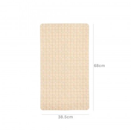 Tapete Banheira Bege 68X38.5X0.7cm