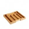 Porta Talheres Bambu 6 Divises 38X29X5cm