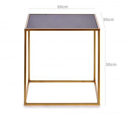 Mesa Apoio Metal Quadrado 50X50X50cm