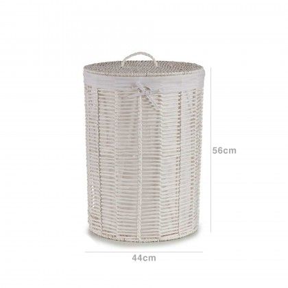 Cesto Multiusos Tela / Vime Redondo 76L 44X56cm Cesto Multiusos Tela / Vime Redondo 76L 44X56cm