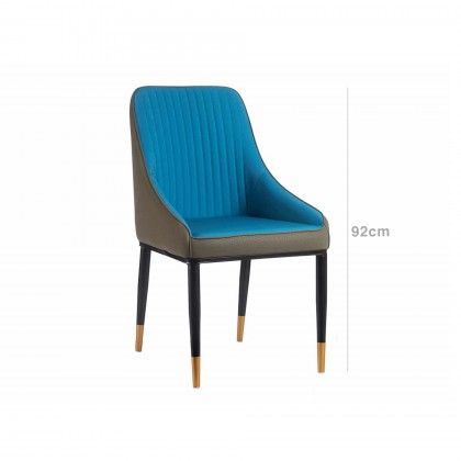 Poltrona Riscas Azul 65X51X92cm