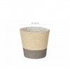 Vaso Corda Natural Cinza 12.5cm