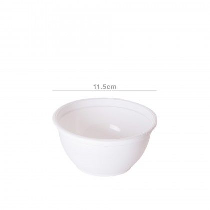 Tigela Plástica Descartável Branco 11.5cm Pack 50 Tigela Plástica Descartável Branco 11.5cm Pack 50