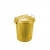 Balde Lixo com Asa Plstico 100l 75X54X50cm Amarelo