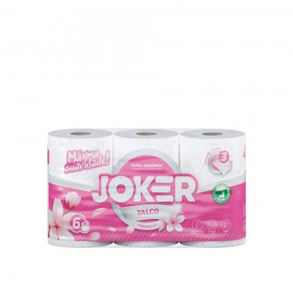 Papel Higiénico Tissue Joker Talco 3 Folhas 165 Serviços 18M Papel Higiénico Tissue Joker Talco 3 Folhas 165 Serviços 18M
