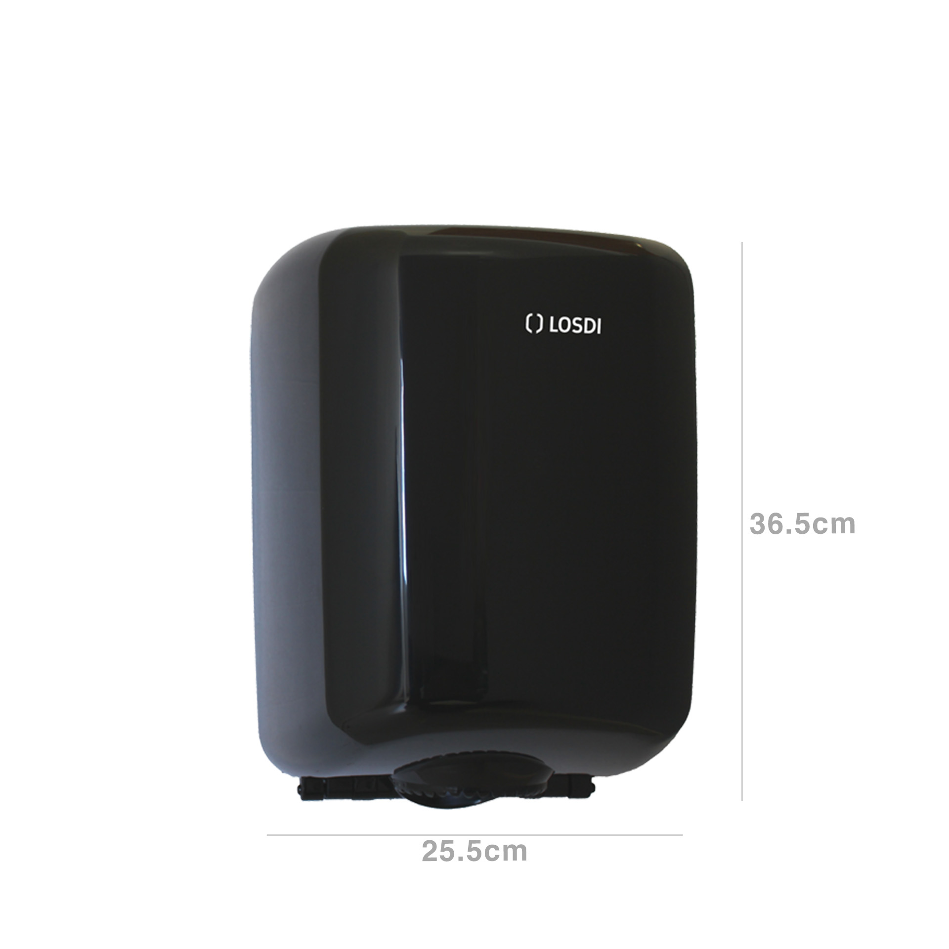 Dispensador Papel Mãos Abs Elegance Preto 25.5X24X36.5cm