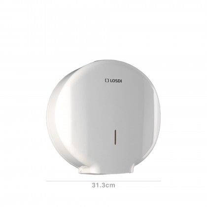 Dispensador Papel Higinico Abs Jumbo Branco 31.3X13.5cm