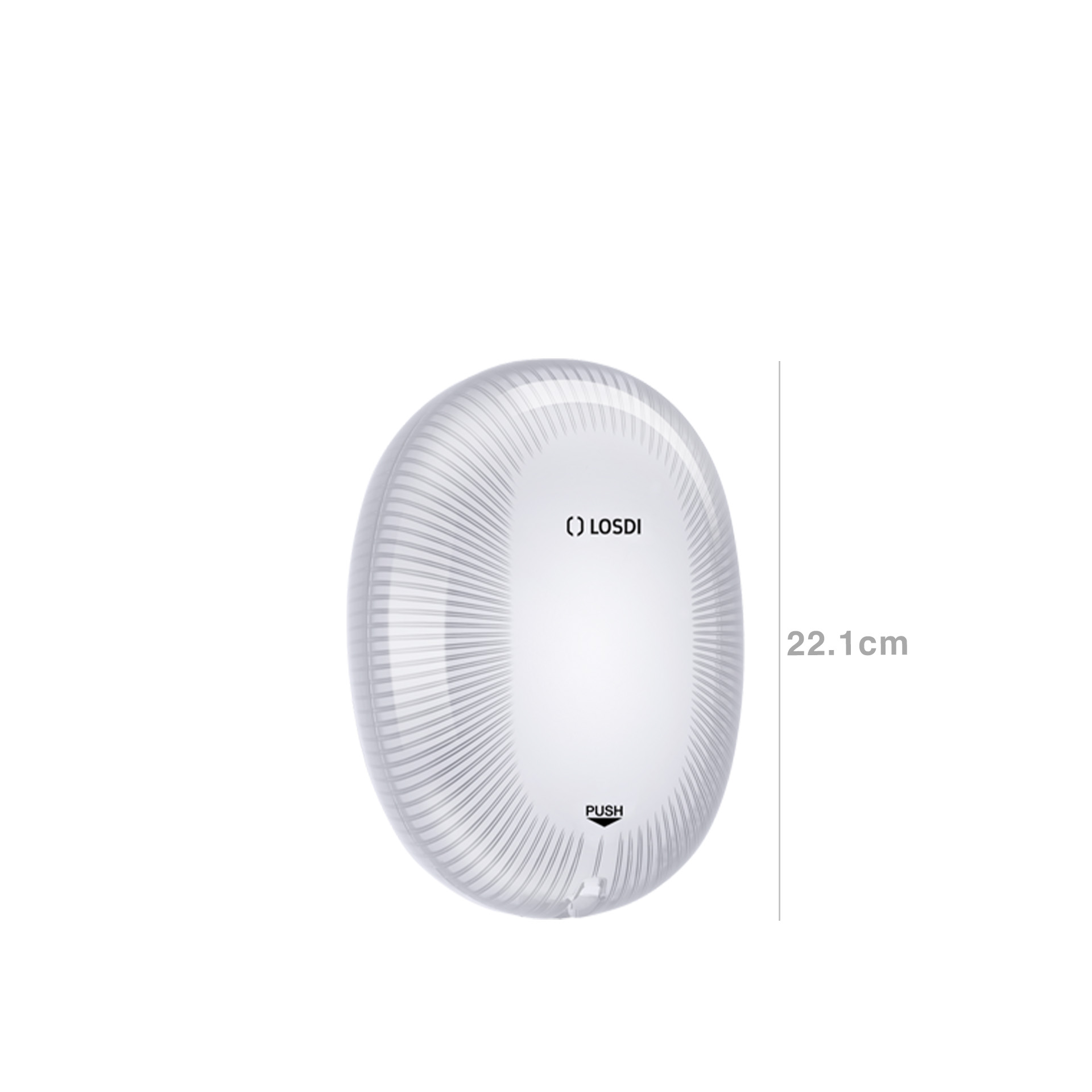 Doseador Sabonete Líquido Policarbonato Star Branco 850ml 15.5X11.7X22.1cm