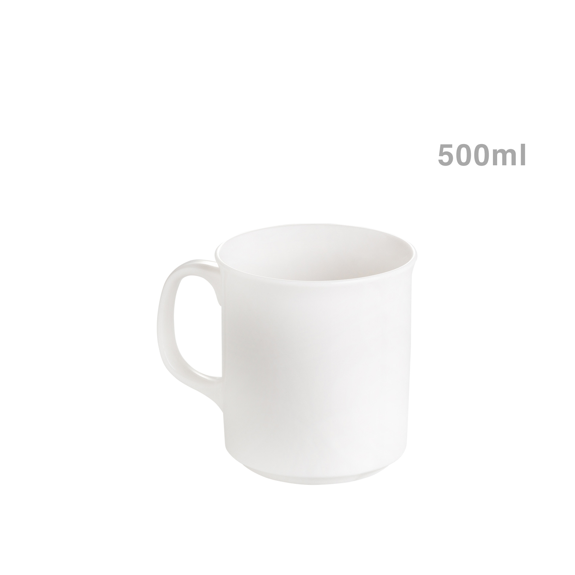 Caneca Porcelana Branca 500ml