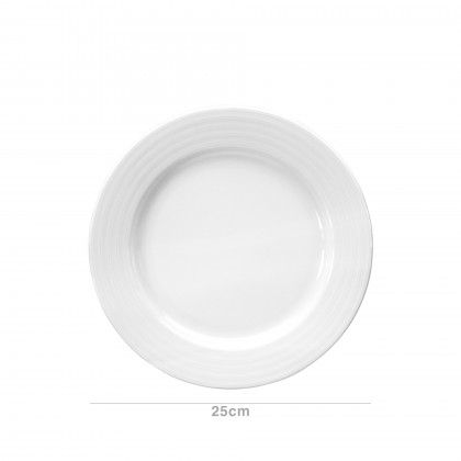 Prato Porcelana Roulette Porcelana Raso 25cm