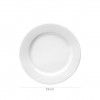 Prato Porcelana Roulette Porcelana Raso 25cm