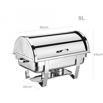 Chafing Dish Basculante Inox 9L 60X35X44cm