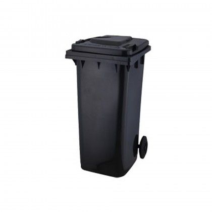 Contentor Lixo com Rodas Cinzento 120L 46X56X96cm