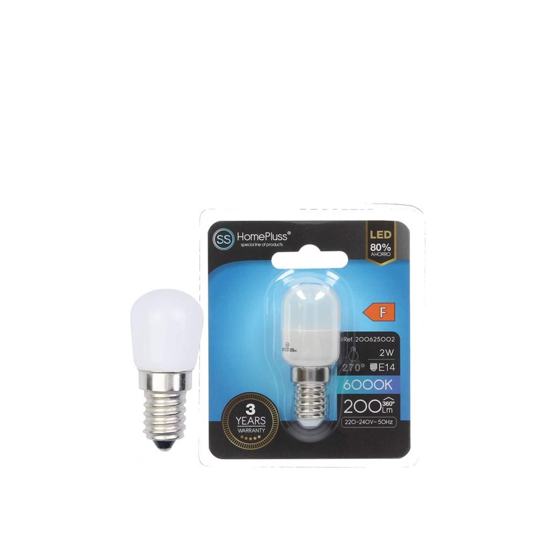 Lâmpada Led Fria E14 2W 6000K