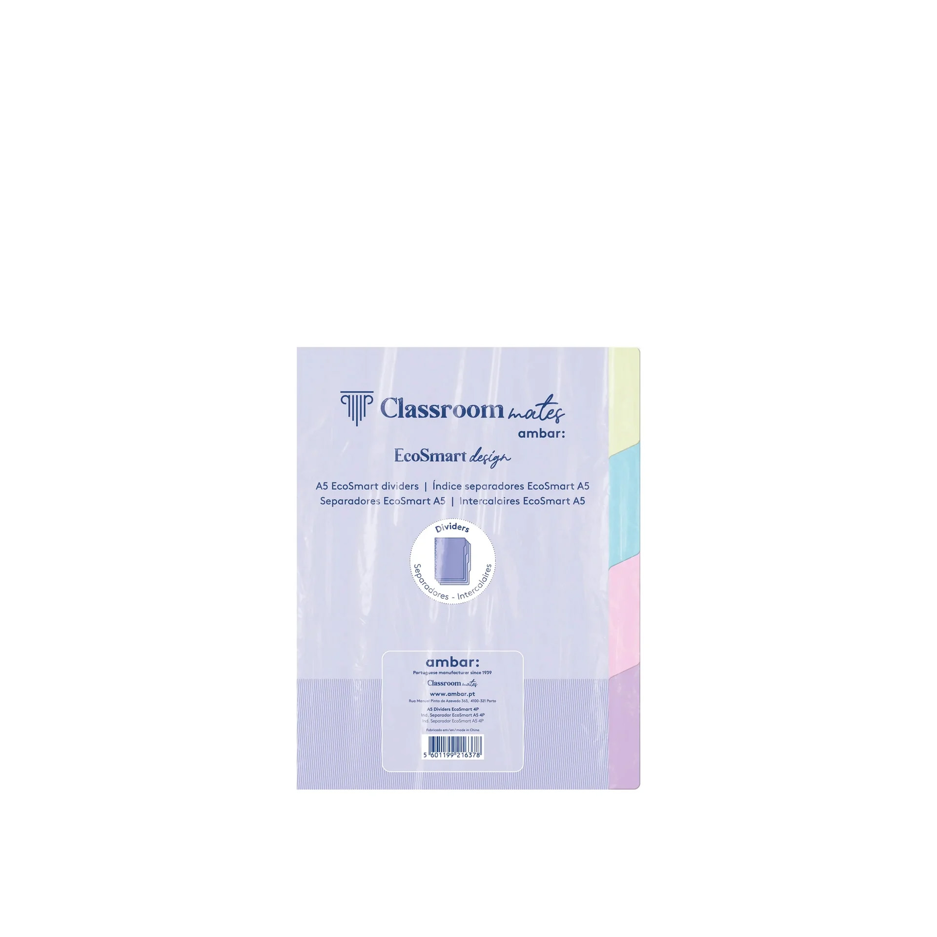 Separadores Caderno Inteligente Ecosmart 4 Páginas A5