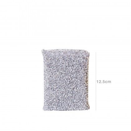 Esfrego Pingui Retangular Prata 12.5X7.5X2.5cm
