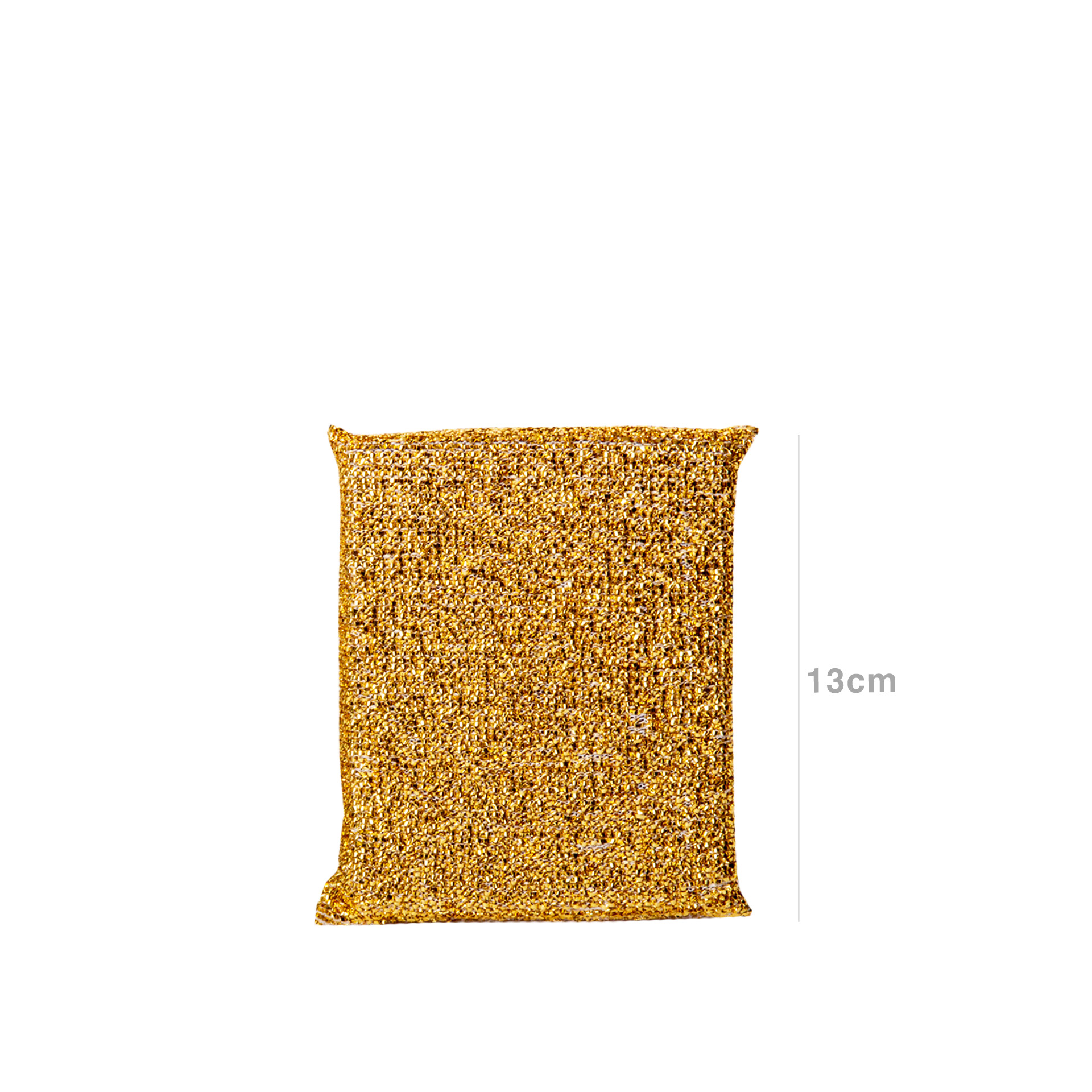 Esfregão Retangular Ouro / Prata 13X9X2cm Pack 2