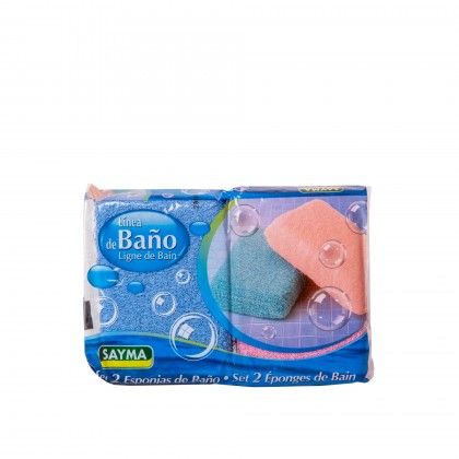 Esponja Banho Atoalhadas Sayma Retangular 14X9X3cm Pack 2 Esponja Banho Atoalhadas Sayma Retangular 14X9X3cm Pack 2