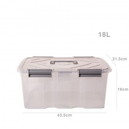 Caixa Arrumos com Asa 18L 43.5X31.5X16cm Caixa Arrumos com Asa 18L 43.5X31.5X16cm