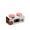 Frasco Hermtico My Glass Tampa Dourada 0.150ml Pack 2