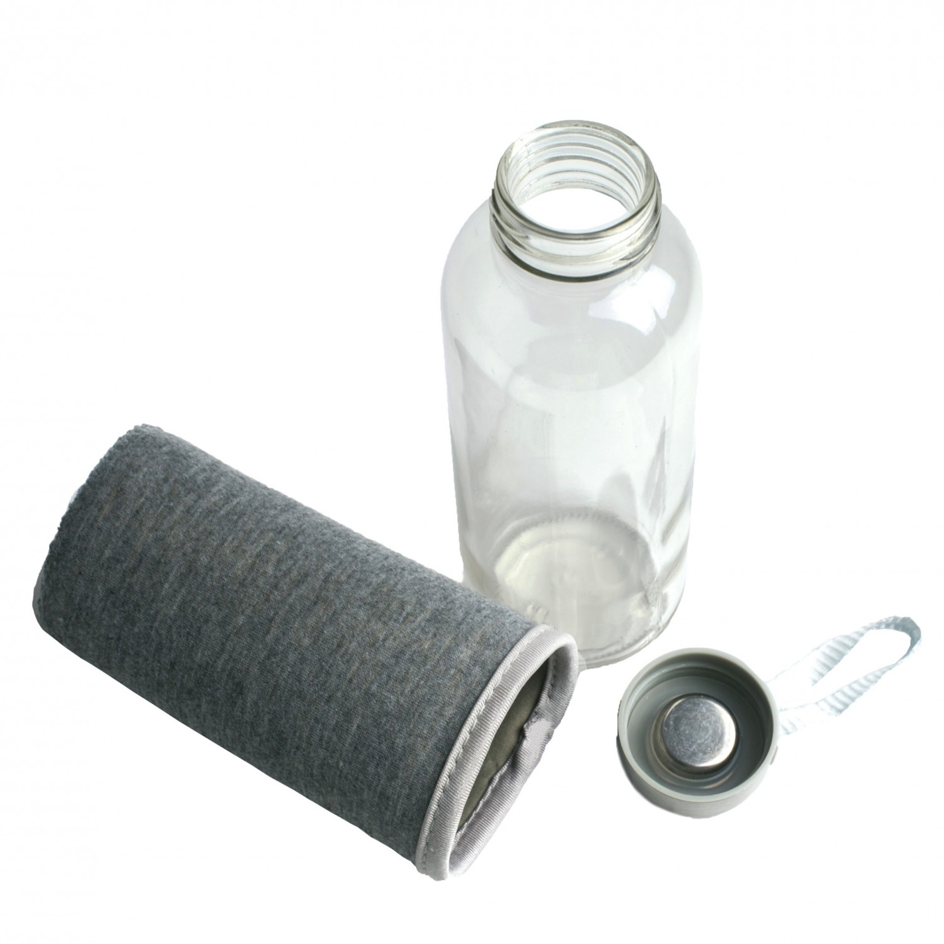 Garrafa Desporto Vidro Forro Decorativo 600ml