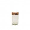 Frasco Hermtico com Tampa Dourada 1000ml 10X10X18cm
