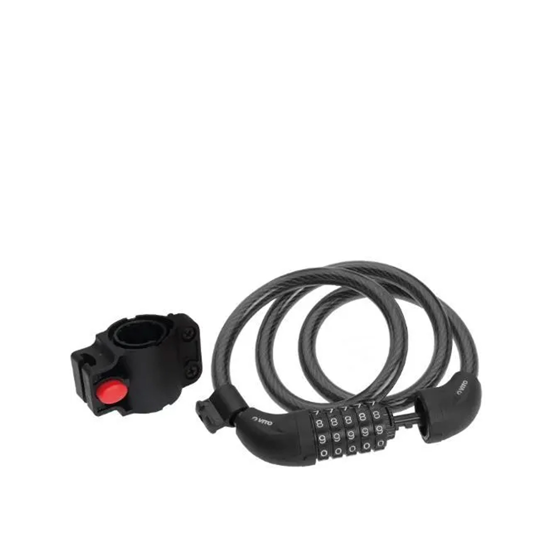 Cadeado Combinação para Bicicleta / Moto Preto 100cm