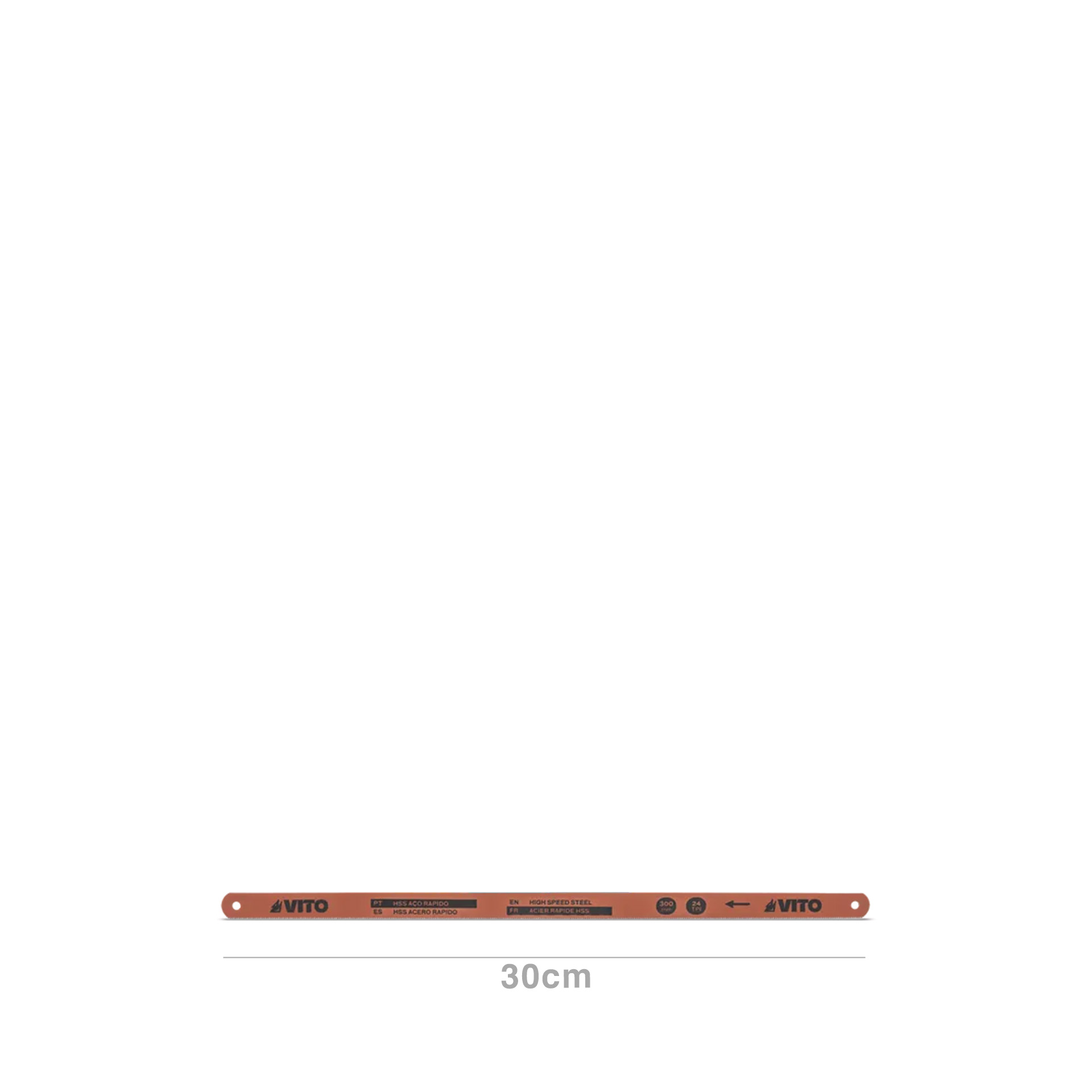 Folha Serra para Ferro Hss Aço 30cm Pack 3