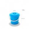 Balde Plstico com Tampa 10L 27X26.5cm