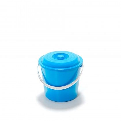 Balde Plstico com Tampa 10L 27X26.5cm