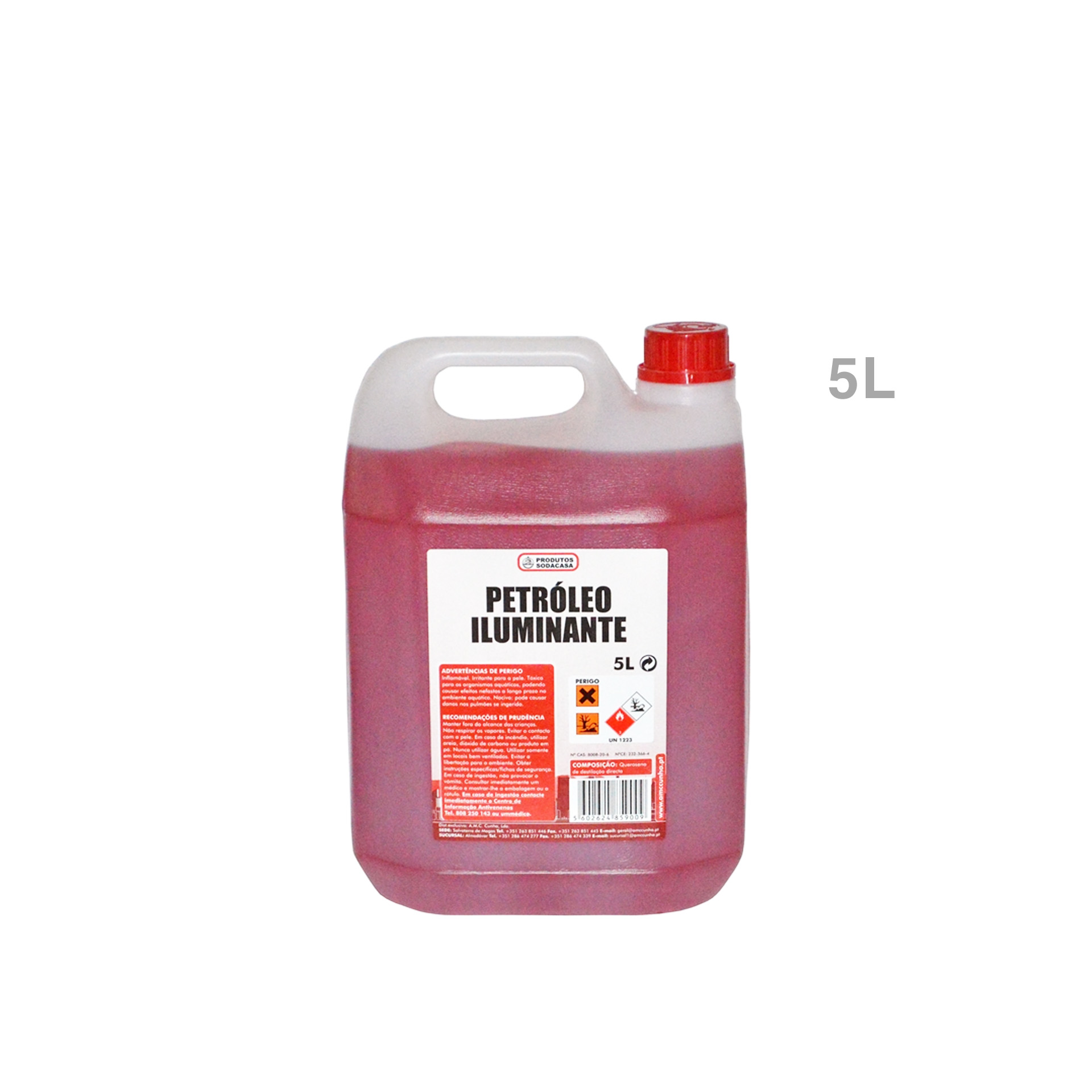 Petróleo Iluminante Garrafão 5000ml