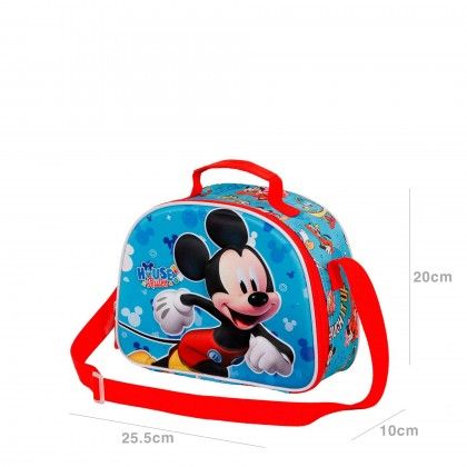 Lancheira 3D Mickey 25.5X20X10cm Lancheira 3D Mickey 25.5X20X10cm