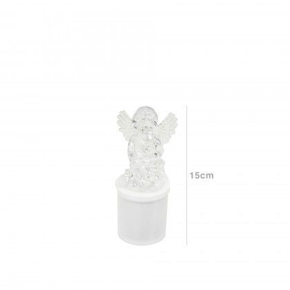 Crio Eltrico Led Anjo Sentado 5X15cm