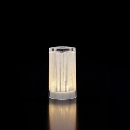Candeeiro Mesa Djobie Plise Glitter 8.3X15cm