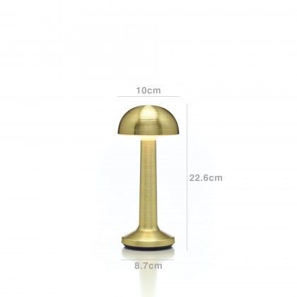 Candeeiro Mesa Moments Bowl Dourado 10X8.7X22.6cm