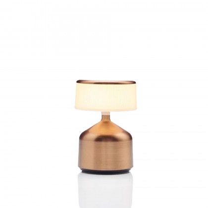 Candeeiro Mesa Demoiselle Cylinder Opaco Bronze 9.8X14.5cm