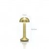 Candeeiro Mesa Moments Bowl Dourado 10X8.7X22.6cm
