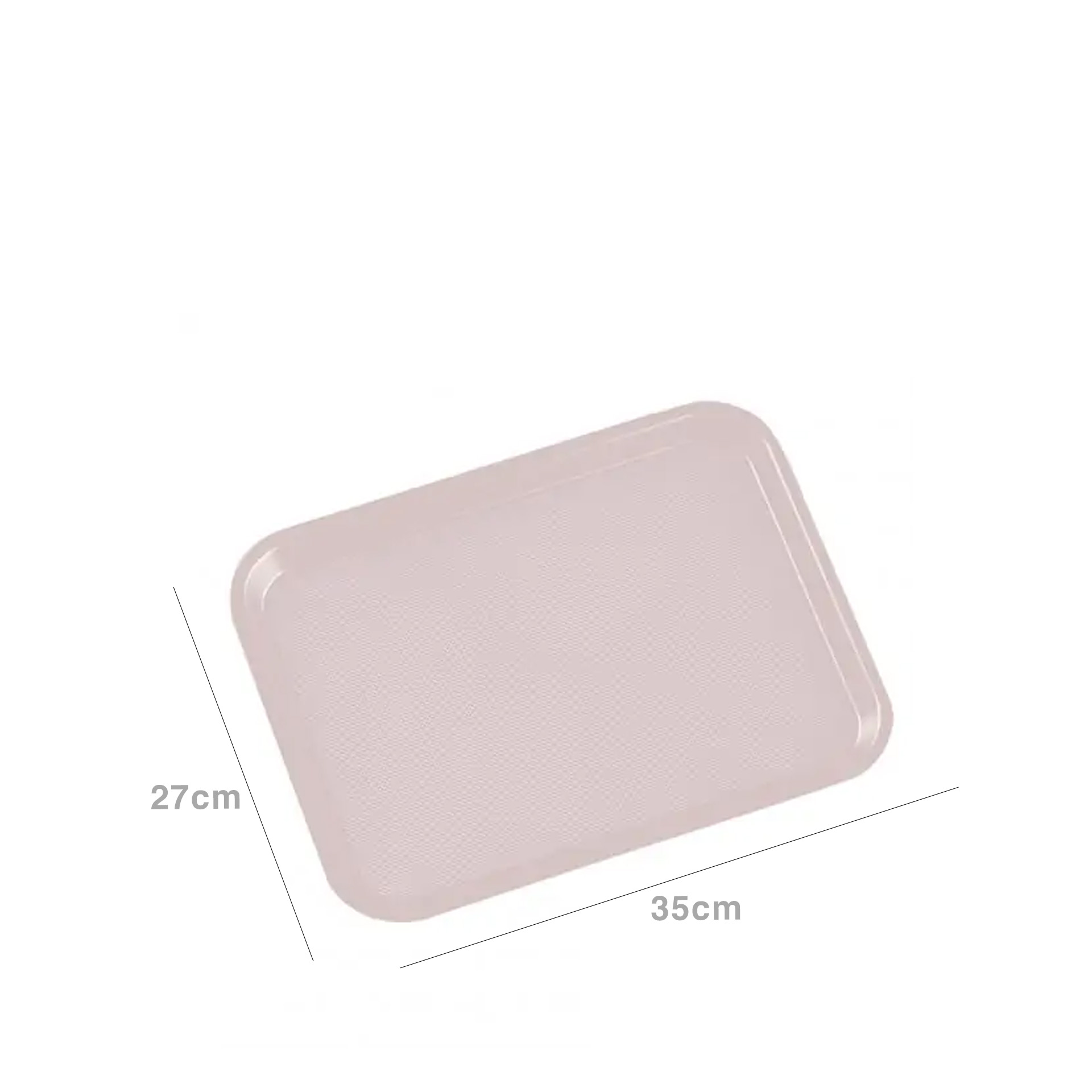 Tabuleiro Self-Service Polipropileno Bege 35X27X2cm