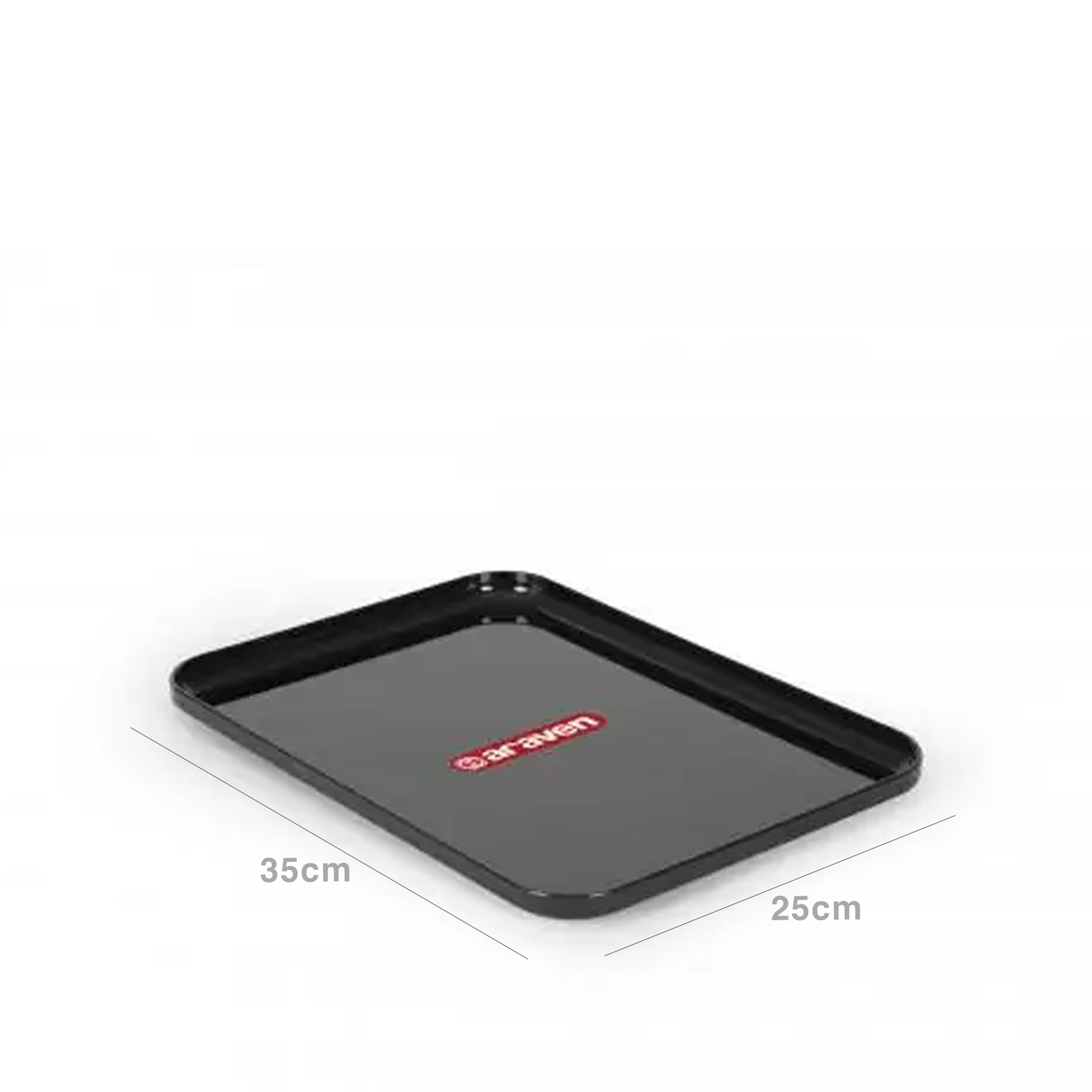 Bandeja Expositora Estireno Acrilonitrilo Preto 35X25X2cm