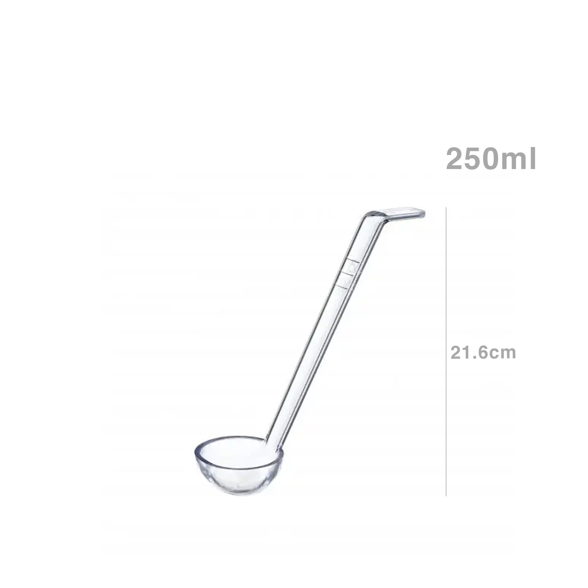 Concha Medidora Cabo Pequeno 250ml 21.6cm