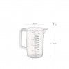 Copo Medidor com Pega Redondo 1000ml 12X17cm